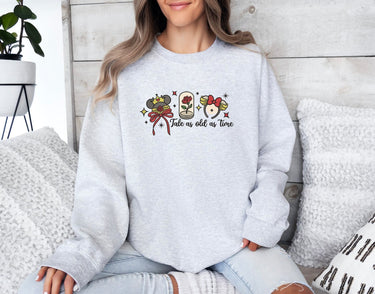 Crewneck ASH Embroidered Tale As Old As Time (Pre-Order)
